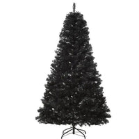 HKM-047507 7 Ft Unlit Artificial Douglas Fir Christmas Tree in Black with 1346 Realistic Tips
