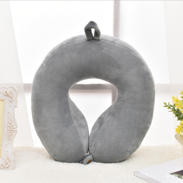 HKM-047507 U-Shaped Travel Neck Pillow - Comfortable Support for Plane Journeys