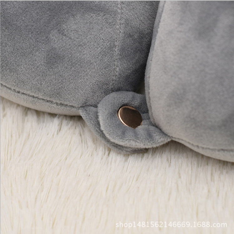 HKM-047507 U-Shaped Travel Neck Pillow - Comfortable Support for Plane Journeys