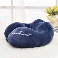 HKM-047507 U-Shaped Travel Neck Pillow - Comfortable Support for Plane Journeys
