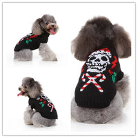 HKM-047635 Winter Warm Dog Sweater with Skull Design - Sizes S to XXL