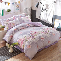 HKM-047699 Aloe Floral Cotton Polyester Bedding Set - Four-Piece for 2.0m Bed