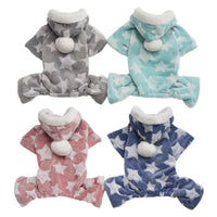 HKM-047699 Cozy Coral Fleece Four-Legged Dog Outfit for All Sizes