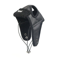 HKM-047891 Stylish European and American PU Dog Leather Cap in Brown and Black for All Sizes
