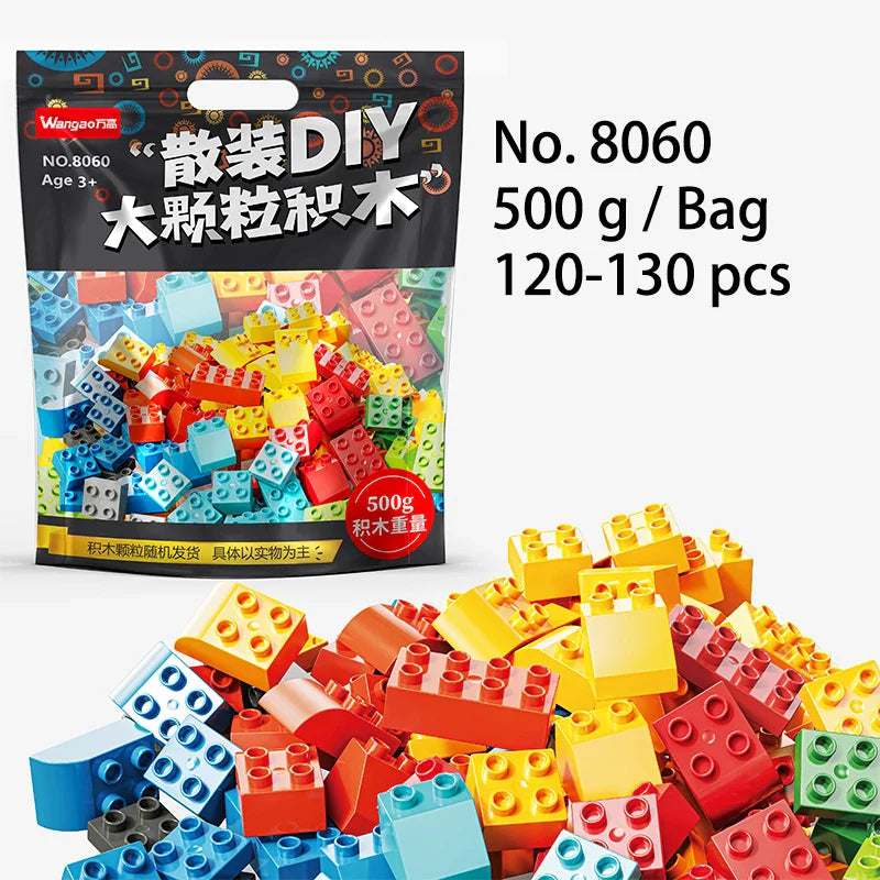 HKM-047955 Eco-Friendly Classic Big Building Blocks Set for Kids - 120-130 Pieces Assembly Toy