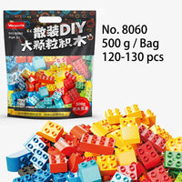 HKM-047955 Eco-Friendly Classic Big Building Blocks Set for Kids - 120-130 Pieces Assembly Toy