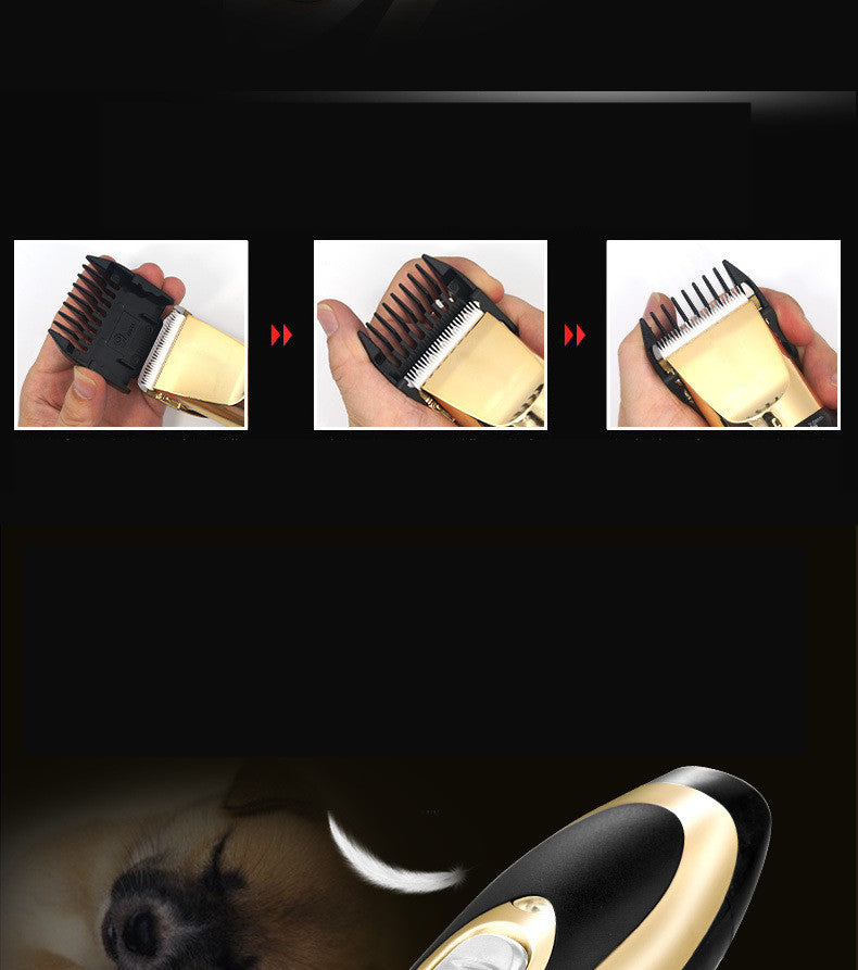 HKM-048083 Pet Grooming Clippers with Titanium Ceramic Blade - USB Rechargeable Dog and Cat Trimmer