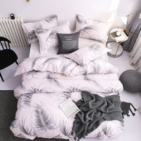 HKM-048147 3-Piece Geometric Pattern Bedding Set for 2.0m (6.6 feet) Beds - European and American Style, Made of 100% Polyester