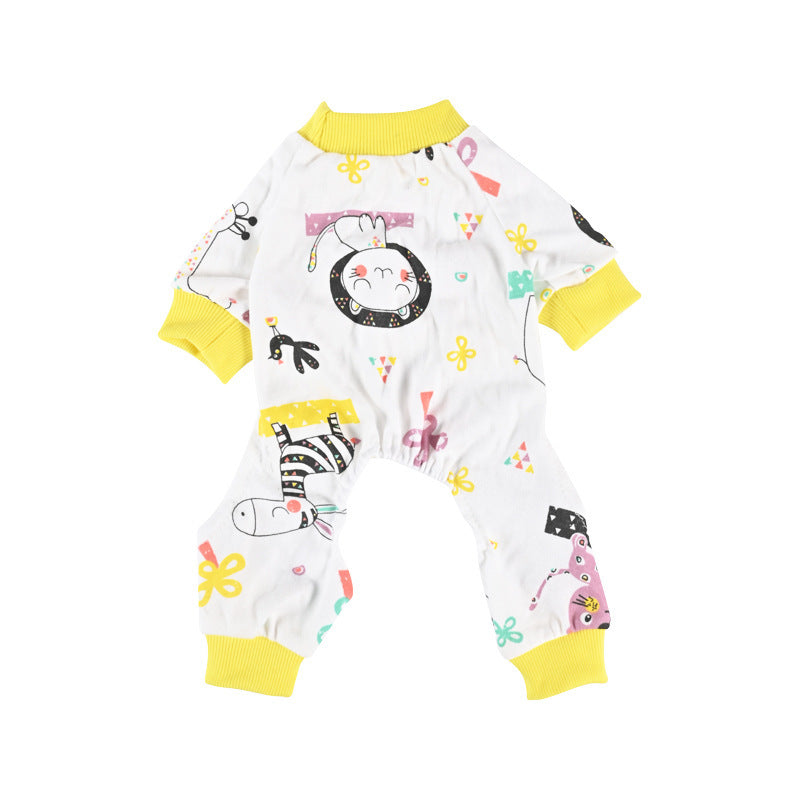 HKM-048211 Cozy Cotton Pajamas for Pets in Fun Prints and Bright Colors