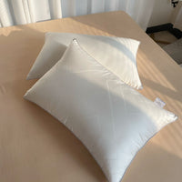 HKM-048339 Extra Soft Silk Medium Low Profile Pillow - 48x74cm, Regenerated Cellulose Fiber Filling