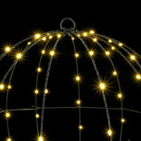 HKM-048339 Warm White LED Ball Ornament with 192 Lights – Metal Décor for Indoor and Sheltered Outdoor Use