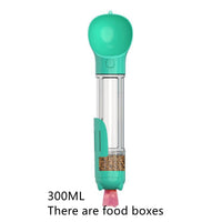HKM-048403 Pet Multi-functional Water Bottle with Waste Disposal Features - 300ml Capacity, Available in Multiple Colors