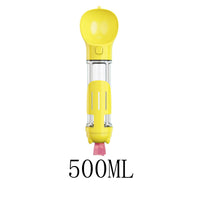 HKM-048403 Pet Multi-functional Water Bottle with Waste Disposal Features - 300ml Capacity, Available in Multiple Colors