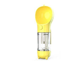 HKM-048403 Pet Multi-functional Water Bottle with Waste Disposal Features - 300ml Capacity, Available in Multiple Colors