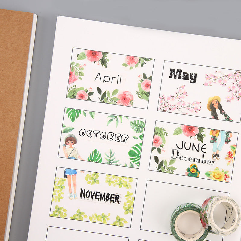 HKM-048467 A4 Mirror Comic Book with Kraft Paper Cover - Nostalgic Retro Style, 64 Pages of Kodolin Paper