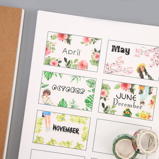 HKM-048467 A4 Mirror Comic Book with Kraft Paper Cover - Nostalgic Retro Style, 64 Pages of Kodolin Paper