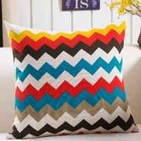 HKM-048595 Plush Geometric Black and Yellow Sofa Pillowcase, 45x45cm for Living Room, Bedroom, and More
