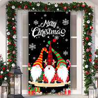 HKM-048659 Christmas and New Year Santa Claus Door Curtain in Cute Design, 180x90cm, Spring Buds Material