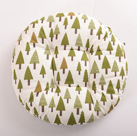 HKM-048659 Modern Round Cotton Core Seat Cushion - Floral Design, 40cm & 50cm