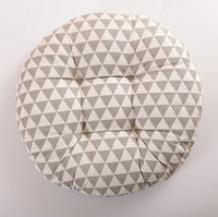 HKM-048659 Modern Round Cotton Core Seat Cushion - Floral Design, 40cm & 50cm
