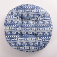 HKM-048659 Modern Round Cotton Core Seat Cushion - Floral Design, 40cm & 50cm