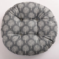 HKM-048659 Modern Round Cotton Core Seat Cushion - Floral Design, 40cm & 50cm