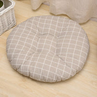 HKM-048659 Modern Round Cotton Core Seat Cushion - Floral Design, 40cm & 50cm