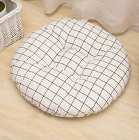 HKM-048659 Modern Round Cotton Core Seat Cushion - Floral Design, 40cm & 50cm