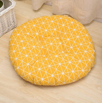 HKM-048659 Modern Round Cotton Core Seat Cushion - Floral Design, 40cm & 50cm