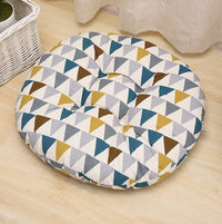 HKM-048659 Modern Round Cotton Core Seat Cushion - Floral Design, 40cm & 50cm