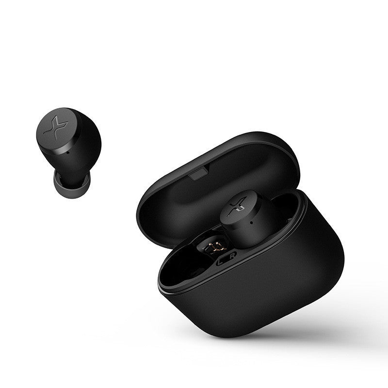 HKM-048723 True Wireless Earbuds with Subwoofer and Built-in Microphone, Black