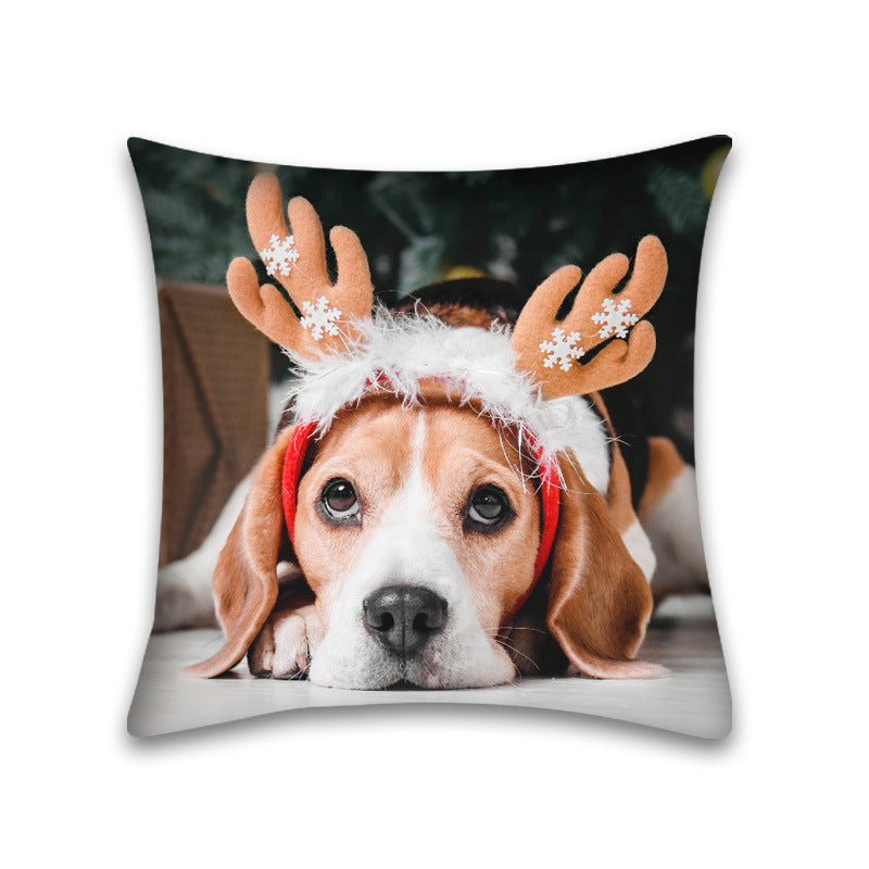 HKM-048915 Modern Peach Skin Pillowcase for Pets - 45x45 Cushion Cover