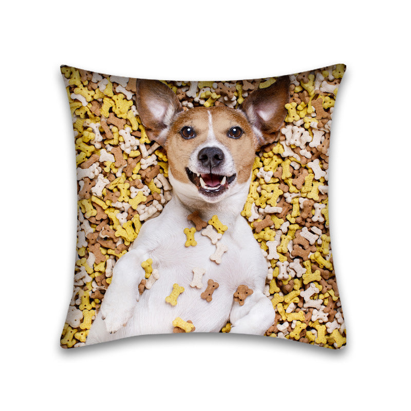 HKM-048915 Modern Peach Skin Pillowcase for Pets - 45x45 Cushion Cover