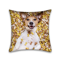 HKM-048915 Modern Peach Skin Pillowcase for Pets - 45x45 Cushion Cover
