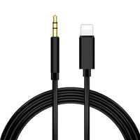 HKM-048915 Vehicle-Mounted 3.5mm Mobile Phone Audio Cable - 1m Length with Metal Shell in Pink, Gold, Black, Silver