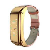 HKM-049043 Dual Function Intelligent Sports Bracelet with Bluetooth Headset, Heart Rate Monitor, and Step Counter
