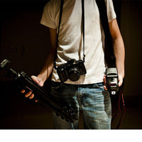 HKM-049107 Multifunctional Nylon SLR Decompression Camera Strap with Hand and Neck Support