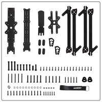 HKM-049235 HSKRC XL10 V6 10-Inch Carbon Fiber Drone Frame for Infants with 3D Printed Parts