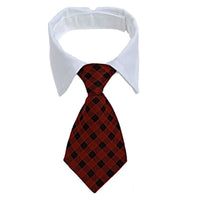 HKM-049235 Striped Cotton Polyester Dog Bow Tie Scarf Collar - Summer Hip Hop Style