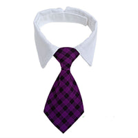 HKM-049235 Striped Cotton Polyester Dog Bow Tie Scarf Collar - Summer Hip Hop Style