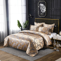 HKM-049299 Three-Piece Polyester Bedding Set with Reactive Print, Various Sizes Available