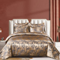 HKM-049299 Three-Piece Polyester Bedding Set with Reactive Print, Various Sizes Available