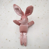 HKM-049363 Plush Bunny Keychain Doll - Soft Velvet Rabbit Pendant for Accessories and Home Decoration