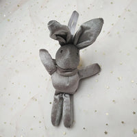 HKM-049363 Plush Bunny Keychain Doll - Soft Velvet Rabbit Pendant for Accessories and Home Decoration