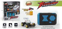HKM-049491 1:64 Scale Mini RC Buggy Off-Road Remote Control Car, 5-Channel, 2.4G, Ready-to-Go