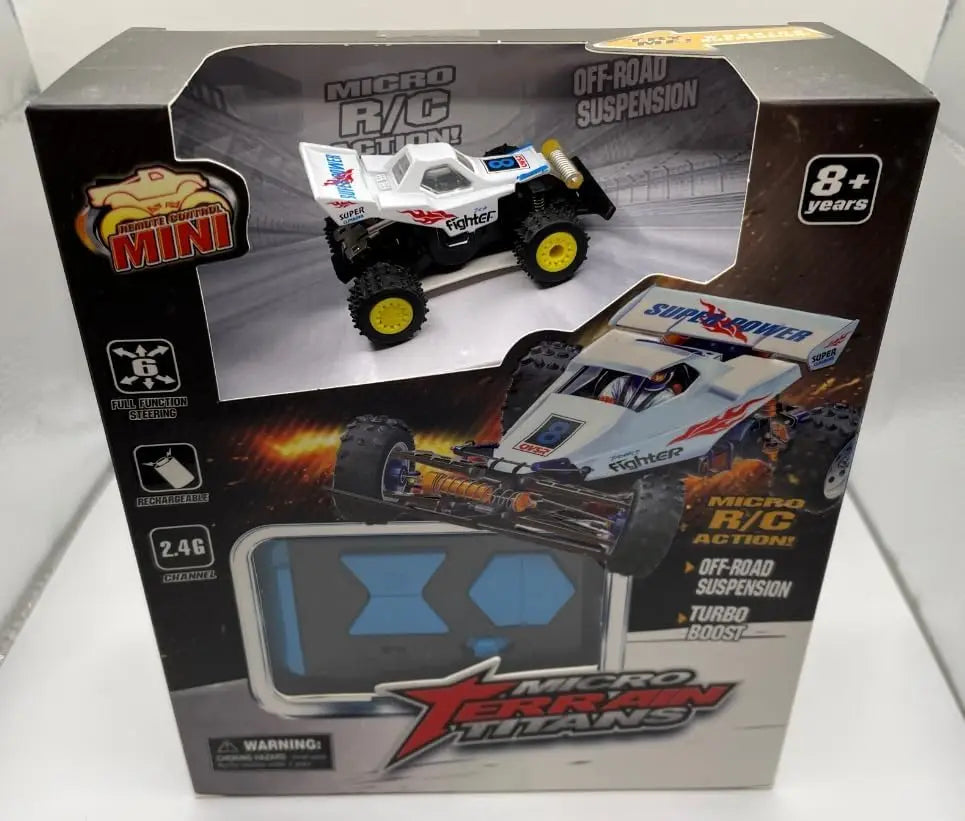 HKM-049491 1:64 Scale Mini RC Buggy Off-Road Remote Control Car, 5-Channel, 2.4G, Ready-to-Go