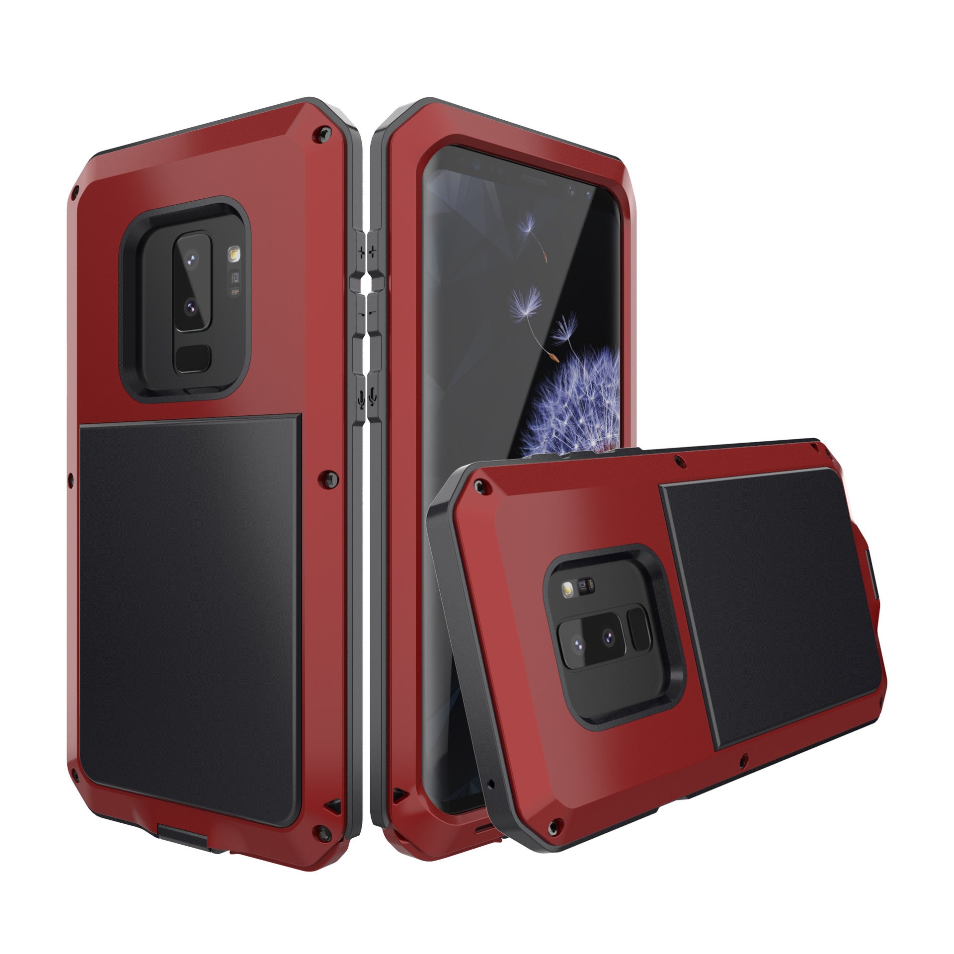 HKM-049619 Mitywah Metal Protective Case for Samsung S9, S9+, S8, S8+, S7, S7 Edge - Waterproof and Drop-Resistant