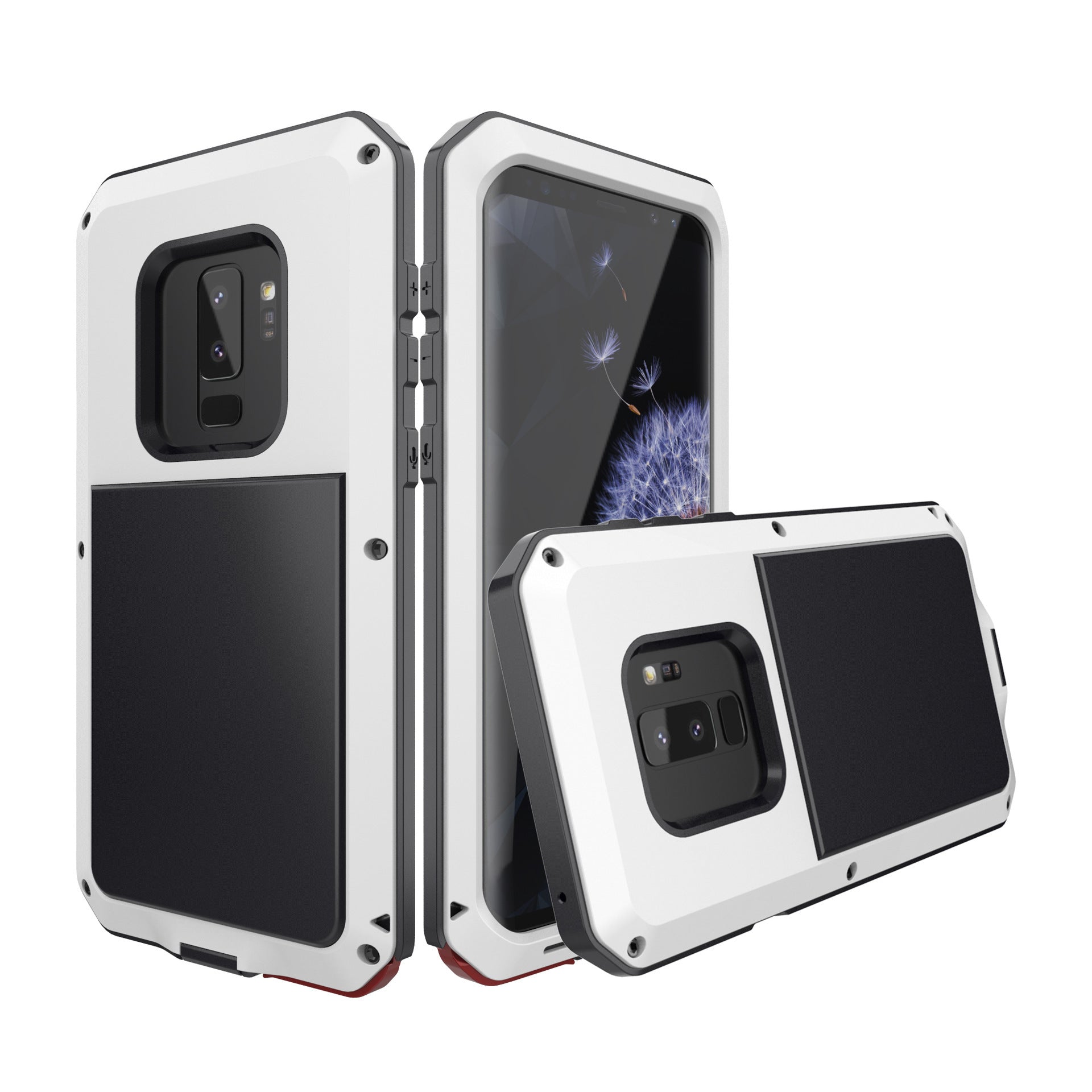 HKM-049619 Mitywah Metal Protective Case for Samsung S9, S9+, S8, S8+, S7, S7 Edge - Waterproof and Drop-Resistant
