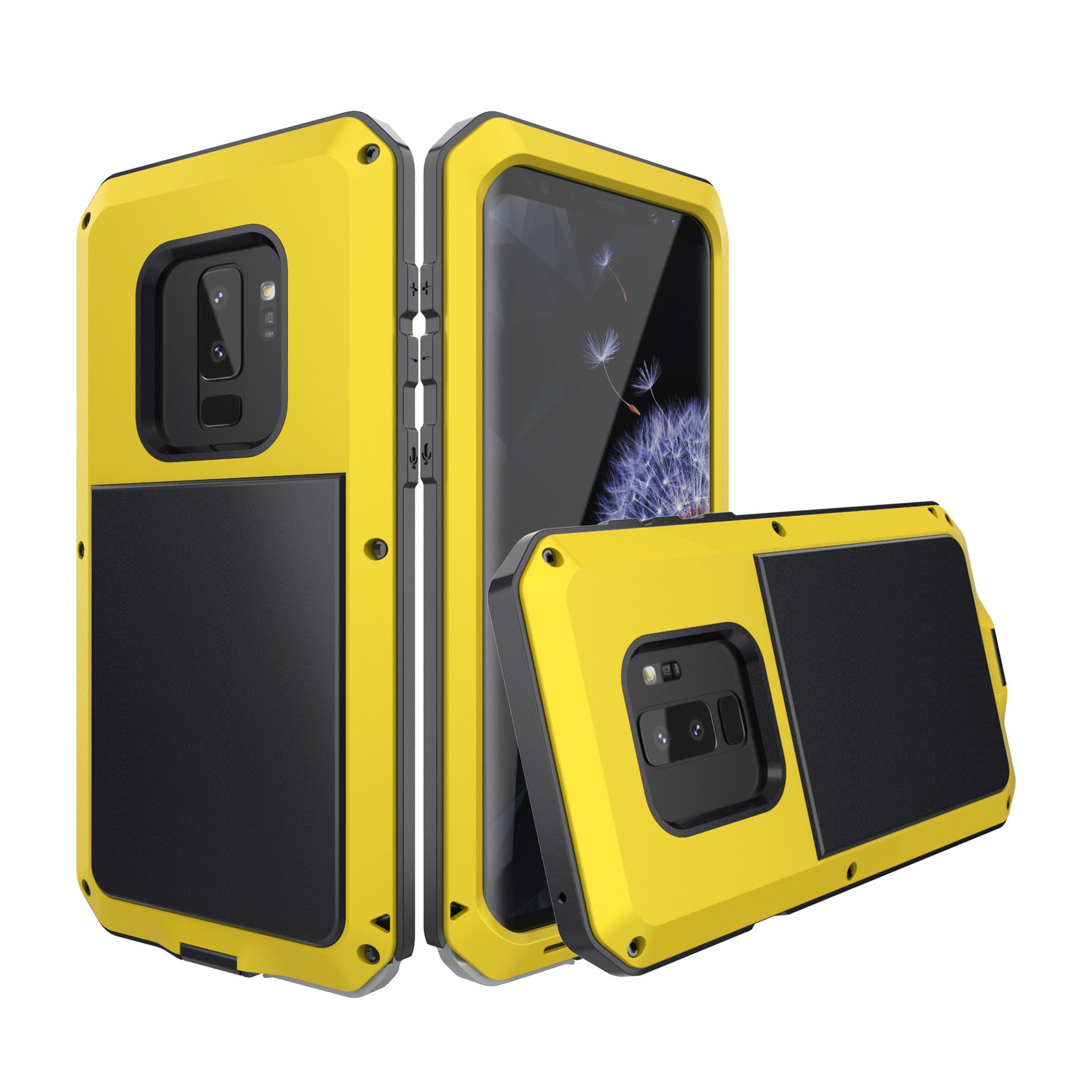 HKM-049619 Mitywah Metal Protective Case for Samsung S9, S9+, S8, S8+, S7, S7 Edge - Waterproof and Drop-Resistant