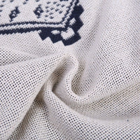 HKM-049747 Cotton Thick Blanket for Sofa - Soft, Durable, and Comfortable Full Cover in Ten Degrees Coast
